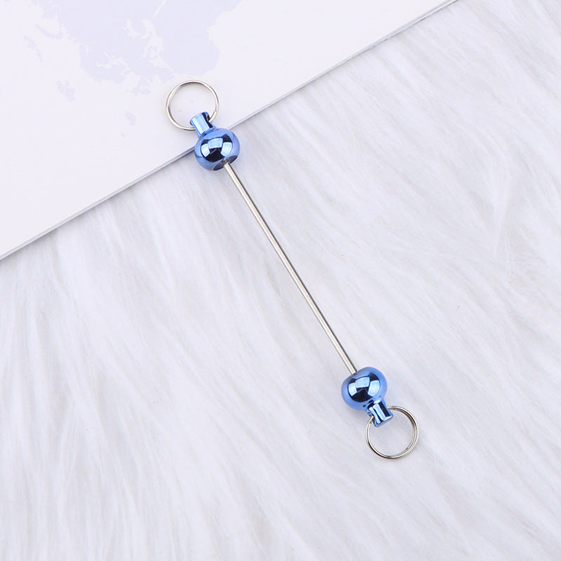 New love gourd flower star shape DIY beaded pole, metal keychain accessories pendant beaded pole
