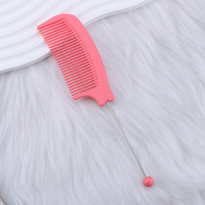 Beaded hair comb, pointed tail comb, home barber shop, curved comb, dense teeth, smooth hair, curling comb, hair tools wholesale