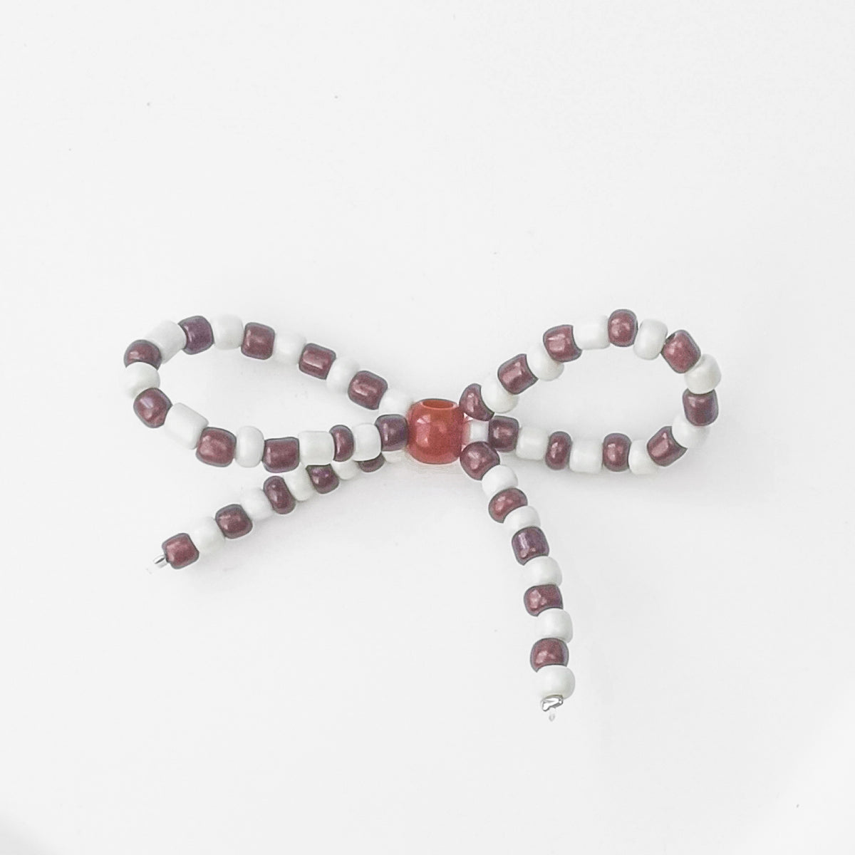 Versatile bow cute pen beaded DIY accessories mobile phone hanging beaded chain millet beads finished bow accessories