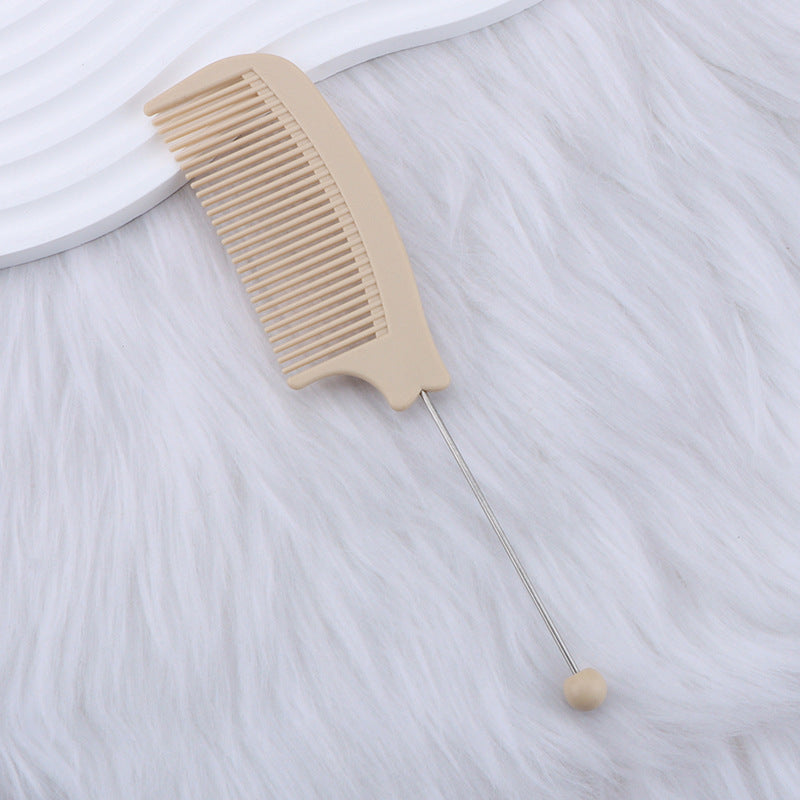 Beaded hair comb, pointed tail comb, home barber shop, curved comb, dense teeth, smooth hair, curling comb, hair tools wholesale