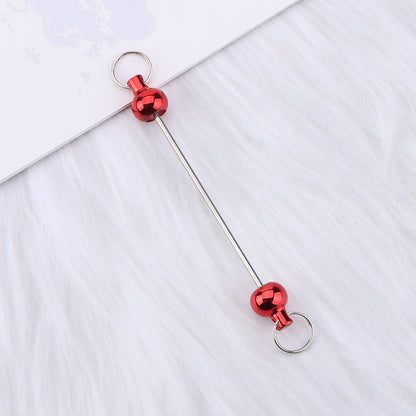 New love gourd flower star shape DIY beaded pole, metal keychain accessories pendant beaded pole