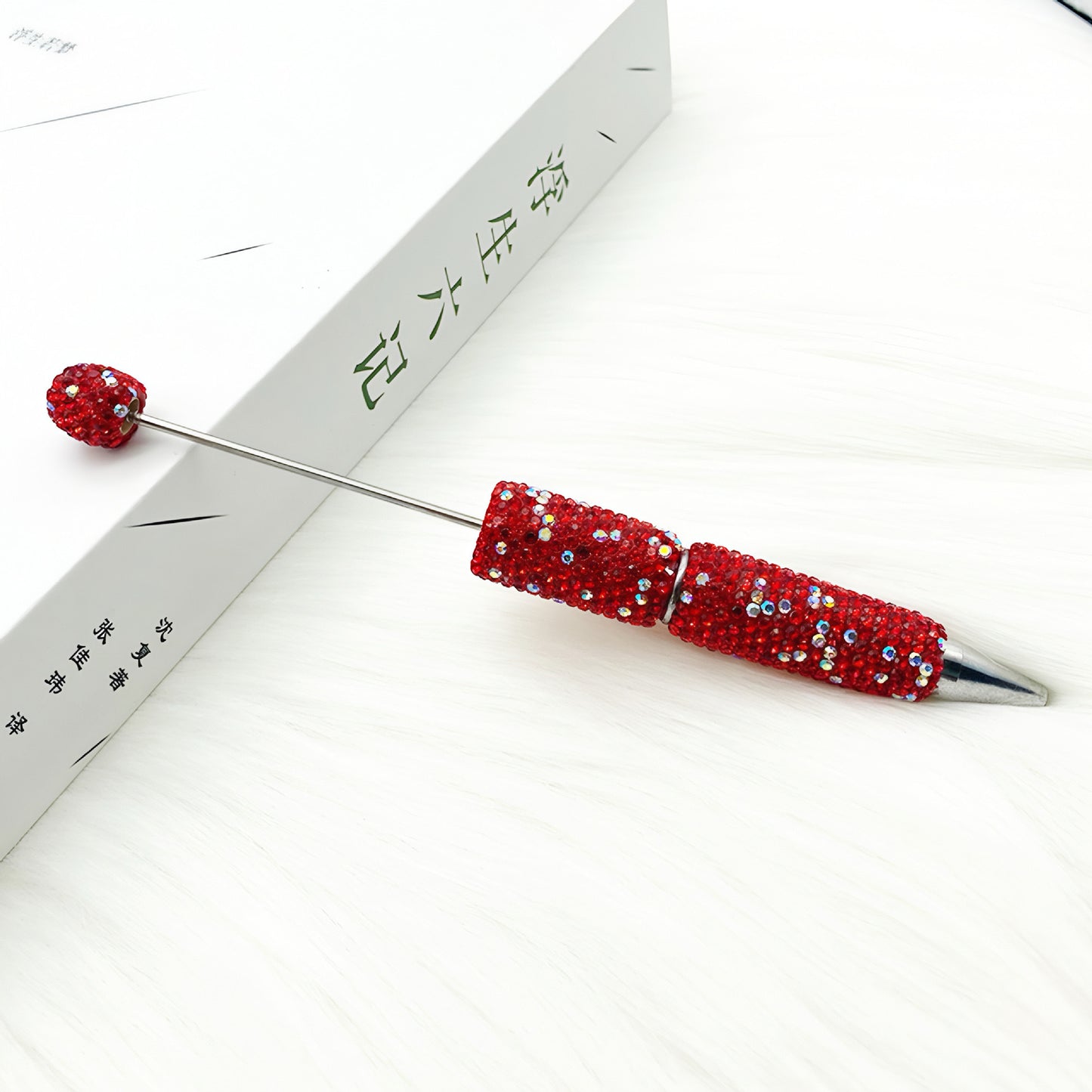 1pcs DIY heavy industry full diamond bead pen, creative handmade diamond-encrusted personalized luxury gift pen ballpoint pen spot wholesale