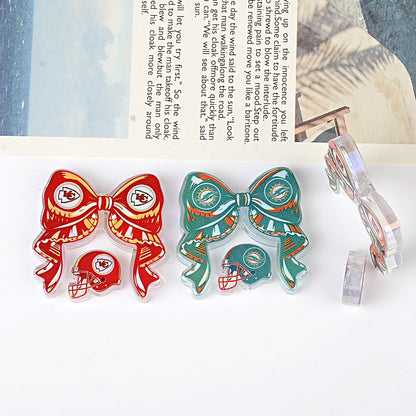 NFL NFL team bow pendant DIY bag pendant hairpin ballpoint pen decorative accessories beads