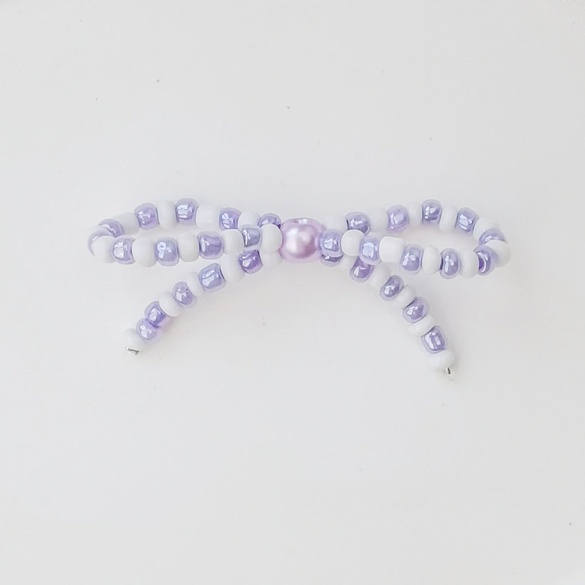Versatile bow cute pen beaded DIY accessories mobile phone hanging beaded chain millet beads finished bow accessories