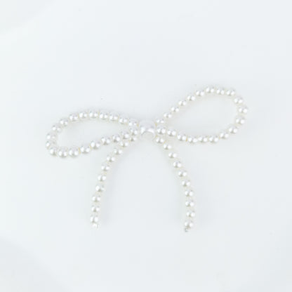 Versatile bow cute pen beaded DIY accessories mobile phone hanging beaded chain millet beads finished bow accessories