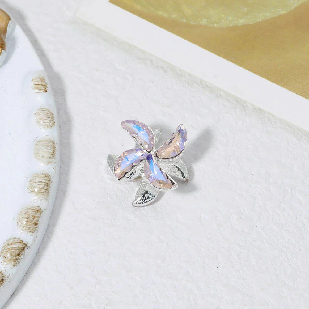 Handmade 30Pcs 13*13MM Windmill Shape/DIY Bead/Jewelry Findings & Components/Crystal Effect/Alloy Bead #18652