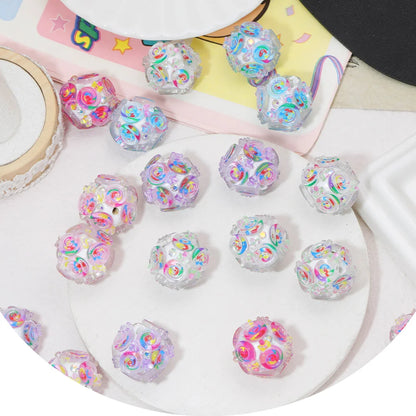 Handmade 20*20MM 50Pcs DIY Fancy Beads/Flower Effect/Jewelry Findings & Components/Polymer Clay Bead #18410