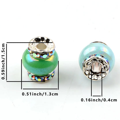 Candy color Creative Jade pot Shape acrylic oval beads spacer beads for jewelry making charm DIY Bracelet Necklace Accessories