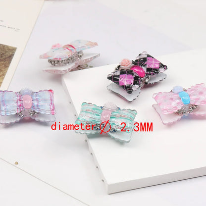 Design 20Pcs 26*39MM Fancy Bead/Hand Made/Jewelry Findings & Components/Rhinestone Effect/Bowknot Shape/DIY Beads #17842