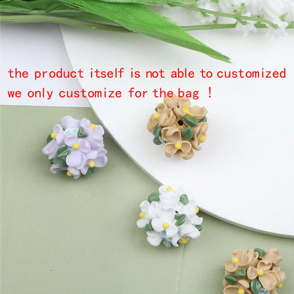 Design 40Pcs 25*25MM Flower Beads/Round Shape/Hand Made/Jewelry Findings & Components/DIY Polymer Clay Beads #17366