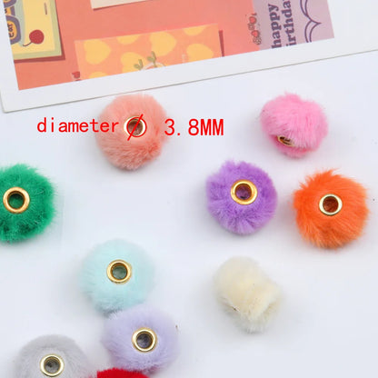 Design 300Pcs 20*20MM DIY Beads/Hairball Shape/Plush Effect/Metal Beads/Hand Made/Jewelry Findings & Components #17517