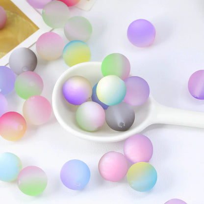 Handmade 100Pcs 16*16MM DIY Beads Making/Matte Cat Eye Effect/Jewelry Accessories/Round Shape/Acrylic #18686