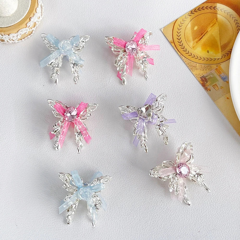 Handmade 40Pcs 31*32MM Jewelry Findings & Components/DIY Bead/Luminous Effect/Butterfly Shape/Alloy #18793