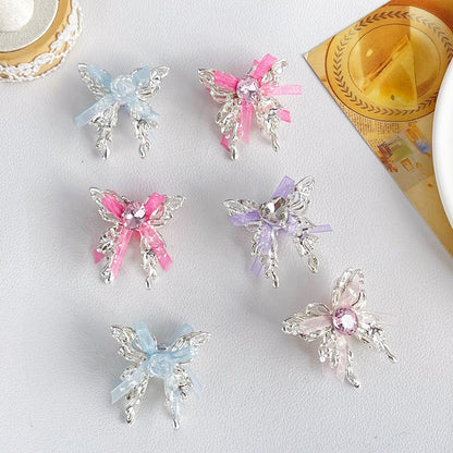 Handmade 40Pcs 31*32MM Jewelry Findings & Components/DIY Bead/Luminous Effect/Butterfly Shape/Alloy #18793