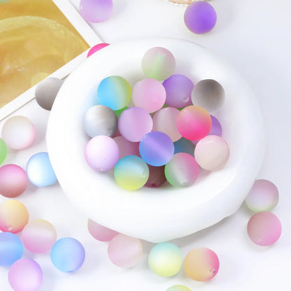 Handmade 100Pcs 16*16MM DIY Beads Making/Matte Cat Eye Effect/Jewelry Accessories/Round Shape/Acrylic #18686