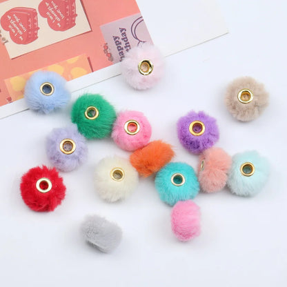 Design 300Pcs 20*20MM DIY Beads/Hairball Shape/Plush Effect/Metal Beads/Hand Made/Jewelry Findings & Components #17517