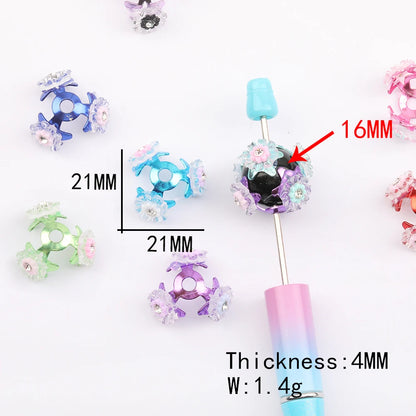 Design 100Pcs 21*21MM Jewelry Accessories/Torus Shape/DIY Beads Making/Hand Made/Jewelry Findings & Components #16437