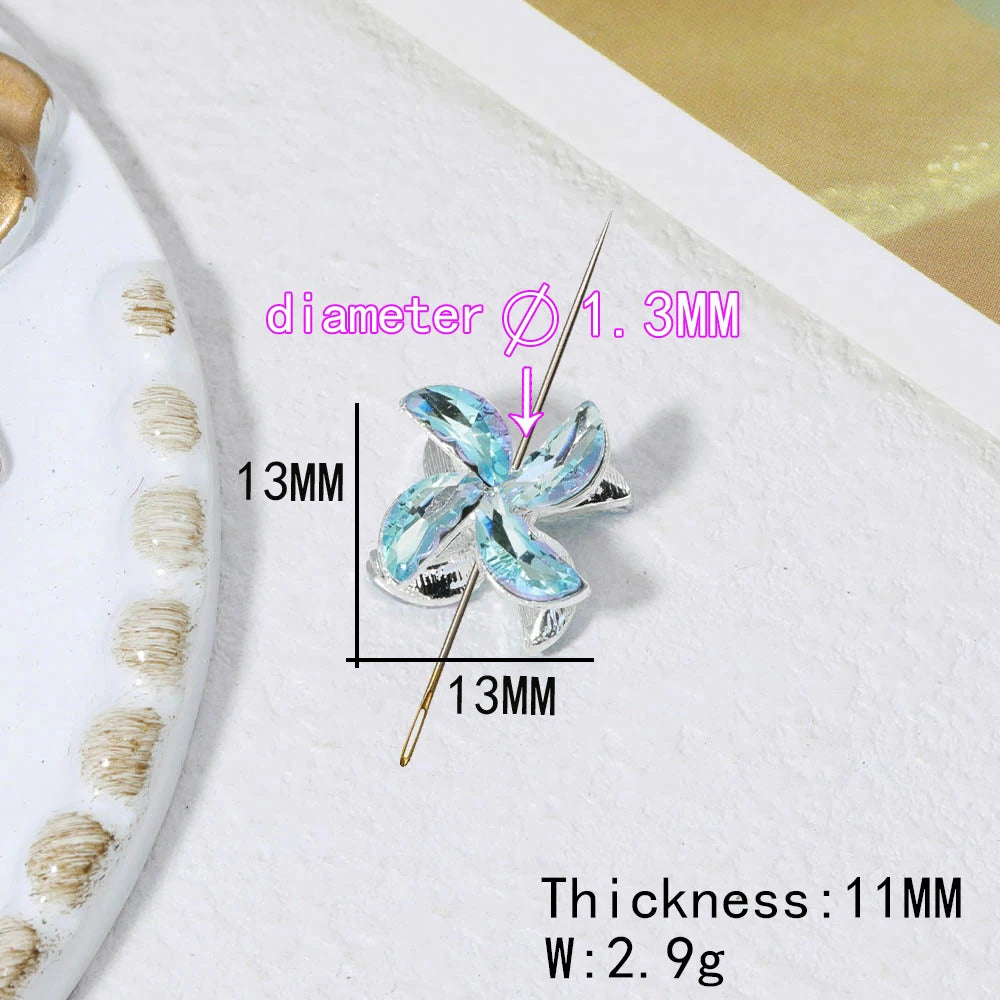 Handmade 30Pcs 13*13MM Windmill Shape/DIY Bead/Jewelry Findings & Components/Crystal Effect/Alloy Bead #18652
