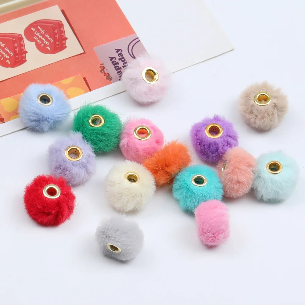 Design 300Pcs 20*20MM DIY Beads/Hairball Shape/Plush Effect/Metal Beads/Hand Made/Jewelry Findings & Components #17517