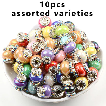Candy color Creative Jade pot Shape acrylic oval beads spacer beads for jewelry making charm DIY Bracelet Necklace Accessories