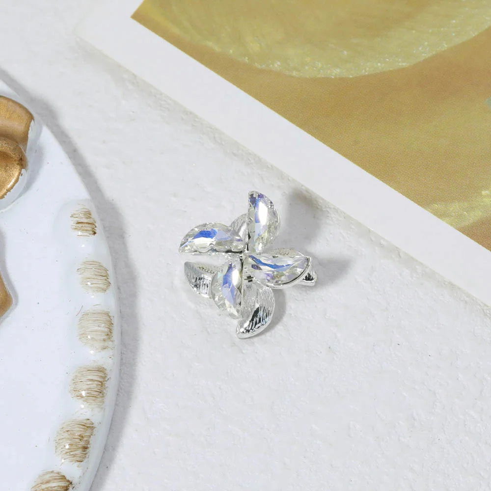 Handmade 30Pcs 13*13MM Windmill Shape/DIY Bead/Jewelry Findings & Components/Crystal Effect/Alloy Bead #18652