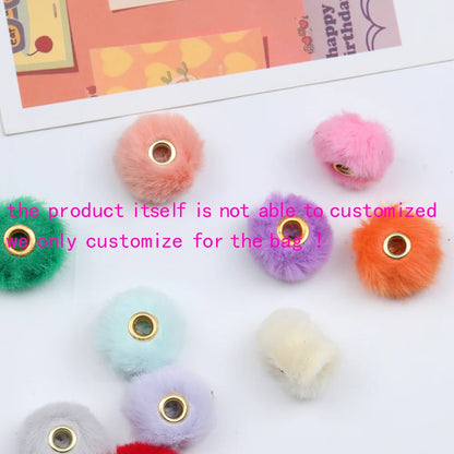Design 300Pcs 20*20MM DIY Beads/Hairball Shape/Plush Effect/Metal Beads/Hand Made/Jewelry Findings & Components #17517