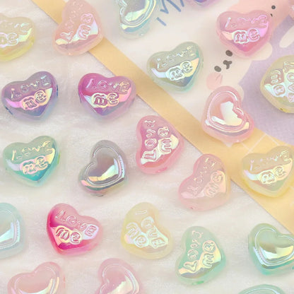 Design 100Pcs Jewelry Findings & Components/DIY Beads Making/Hand Made/Flower Shape/Aurora Matte Effect/Acrylic Bead