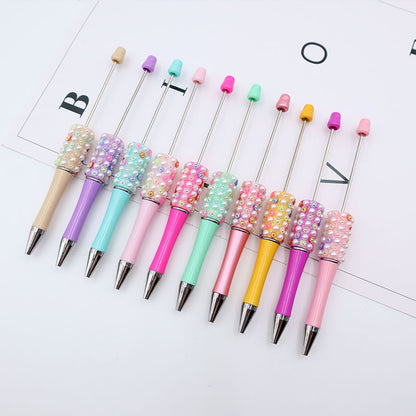 10pcs/20pcs, 10pcs/20pcs in stock DIY Colorful Pearl Bead Pen High Beauty Sunflower Pearl Bead Cute Ball Pen