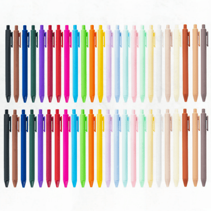 48/24pcs Creative Press Multi-Color UV DTF Pen Blanks Spray Glue Pen With Glitter And Gradient Colors For Wraps Metal & Plastic Versions Office Writing Candy Color Ballpoint Pen