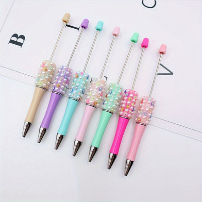 10pcs/20pcs, 10pcs/20pcs in stock DIY Colorful Pearl Bead Pen High Beauty Sunflower Pearl Bead Cute Ball Pen