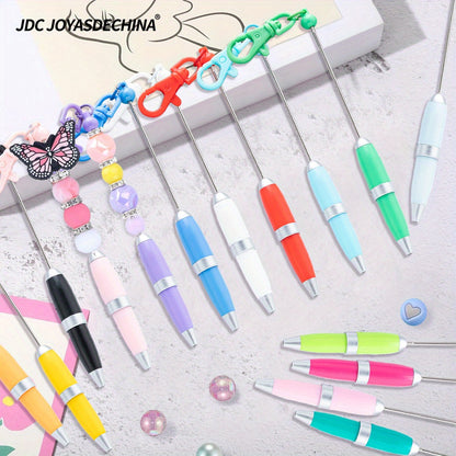 15/30pcs Creative Keychain Bead Pen Short Portable Mini Pen Office Writing Gift Ballpoint Pen