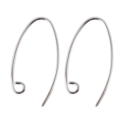 ear hook, solid 925 sterling silver earring wire hooks, sterling silver earring findings components