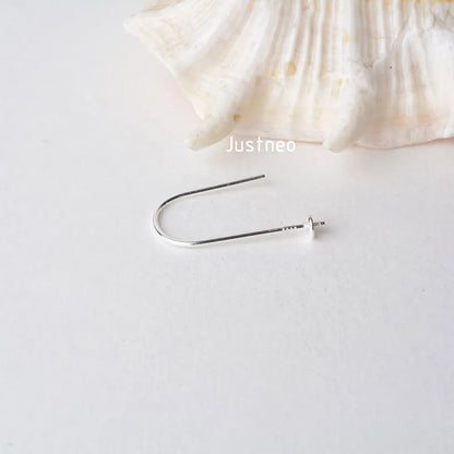 ear hook, solid 925 sterling silver earring wire hooks with Bead Caps, Jewelry DIY sterling silver earring findings components