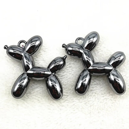 Color Stereo Lovely Balloon Dog Acrylic Charms Jewelry Making DIY  Necklace Key Chain Decoration Cute Charms Pendant