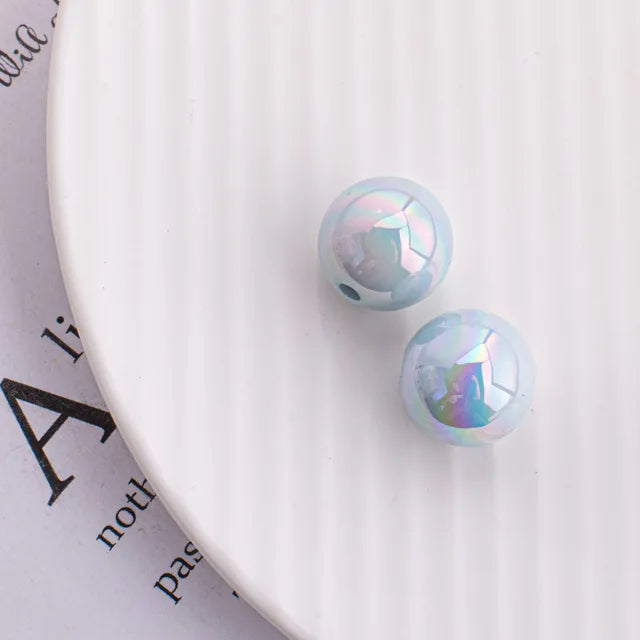 Trendy New 10 16mm AB Colors Chunky Round Gumball Bubblegum Jewelry Beads Plastic Acrylic Loose Bracelet Necklace Spacers